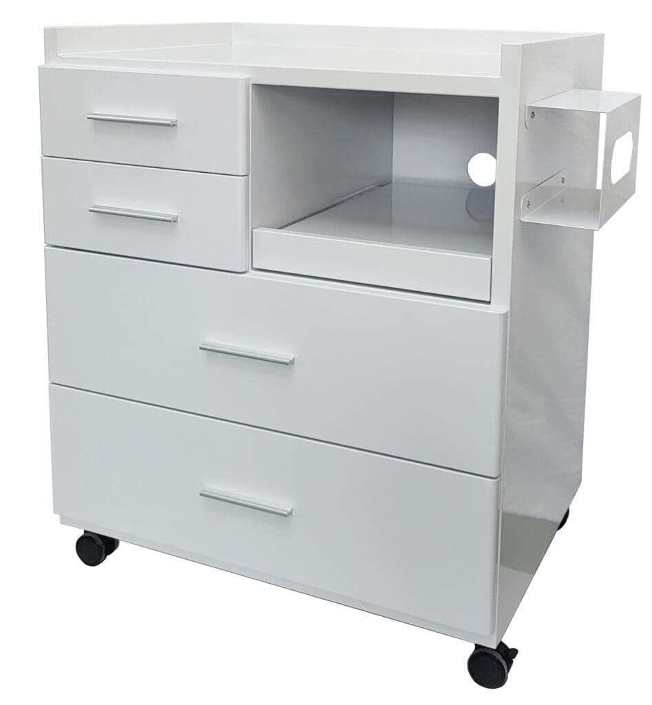 Medical Trolleys Workstation Powdercoated PCDUBL Podiatry Cabinets Double Front Angled Medical Trolleys Workstation Powdercoated PCDUBL Podiatry Cabinets Double Front Angled