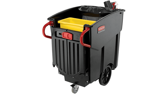 Mega Brute Mobile Waste Container with yellow container Mega Brute Mobile Waste Container with yellow container
