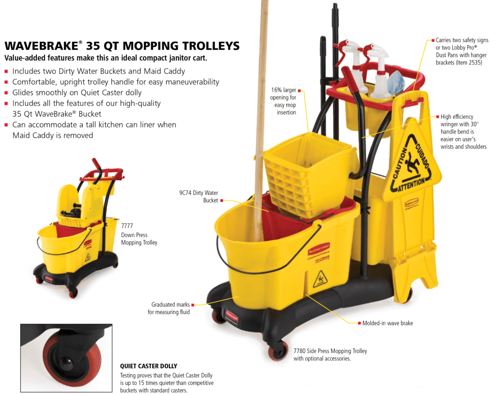 Mop Bucket & Wringer WaveBrake 7780 Mop Bucket & Wringer WaveBrake 7780
