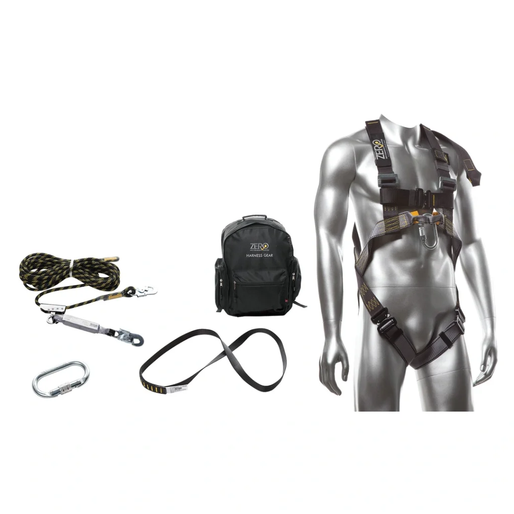 Multipurpose Roofers Harness Kit – Std Buckles 15m Rope Line HR040