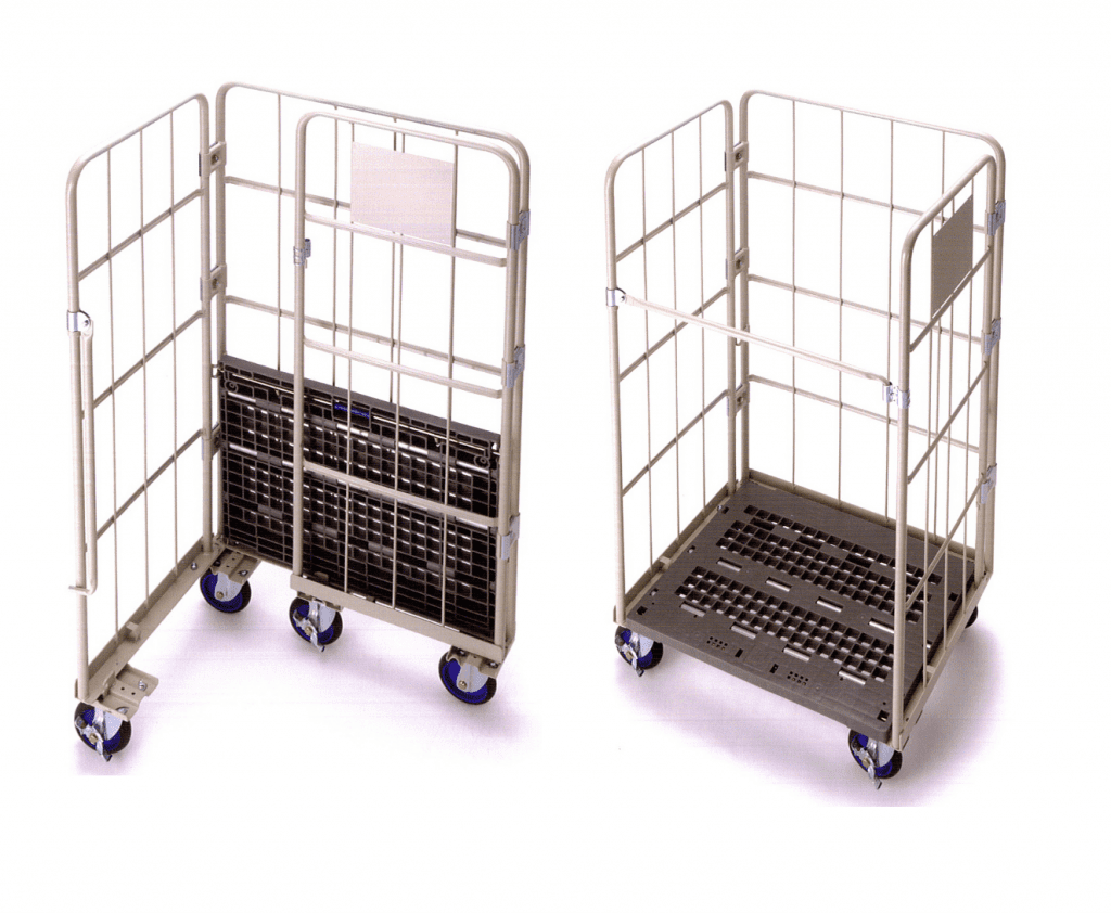 Nesting Cage Trolleys side by side Nesting Cage Trolleys side by side