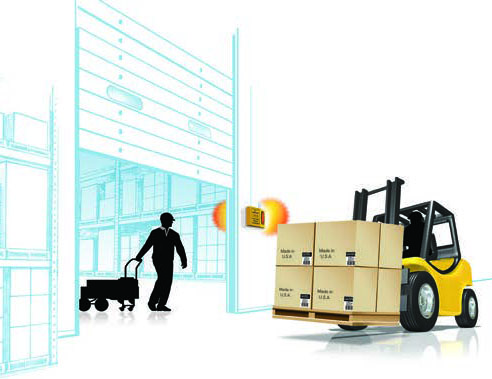 Overhead Door collision alert sensor traffic B Overhead Door collision alert sensor traffic B