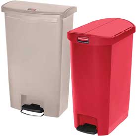 Waste Containers with Foot Pedal Slim Jim Waste Containers with Foot Pedal Slim Jim