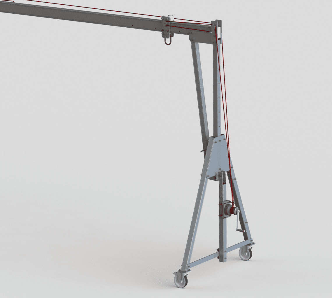 Porta Gantry Trolley Rope Control System Porta Gantry Trolley Rope Control System