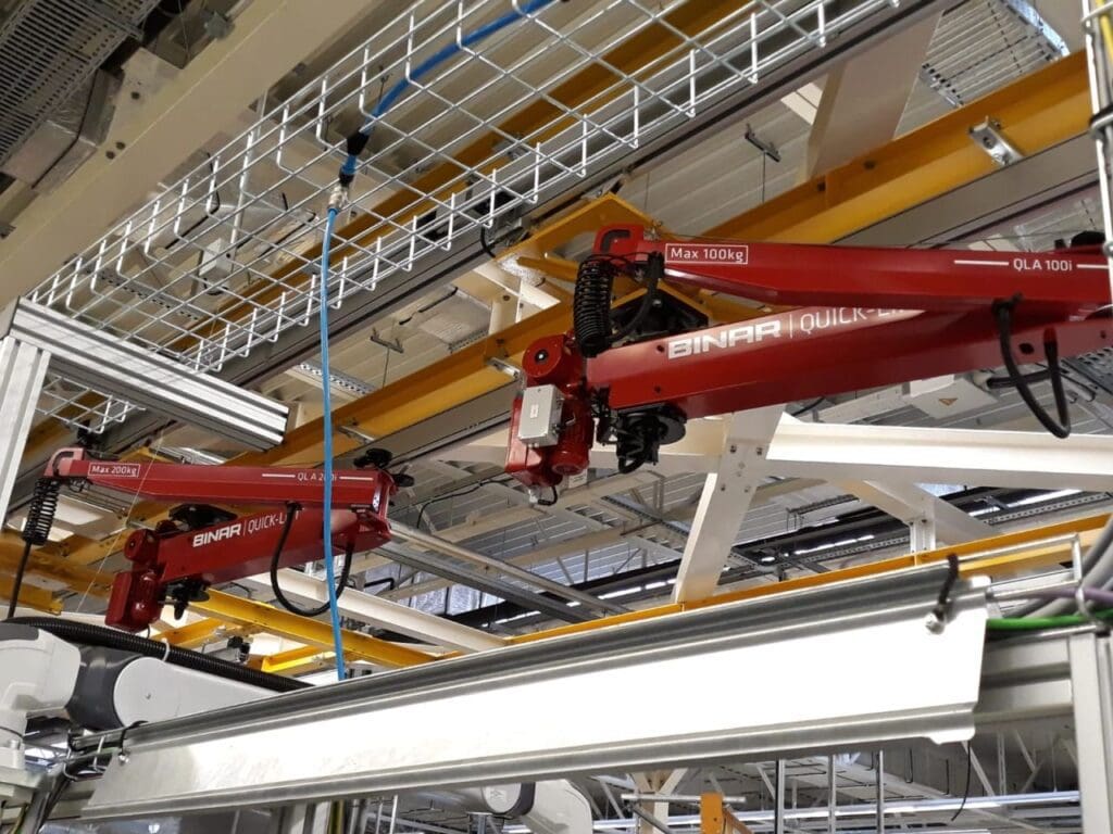 Quick Lift Arms overhead mounted