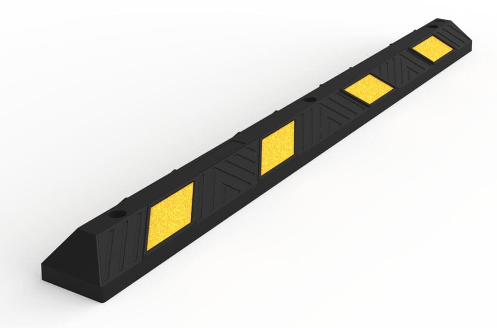 Rubber Wheel Stop 1650mm BlackYellow RWS1650