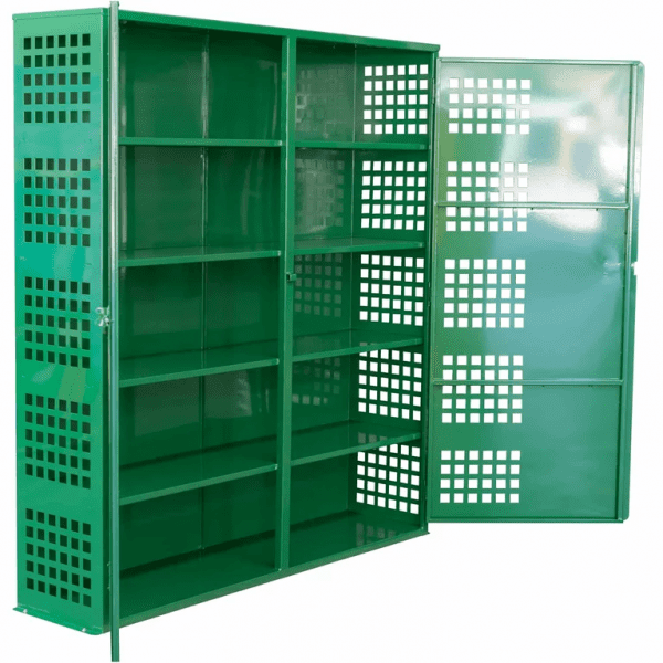 SAC006 Aerosol Can Storage Cages both doors open SAC006 Aerosol Can Storage Cages both doors open