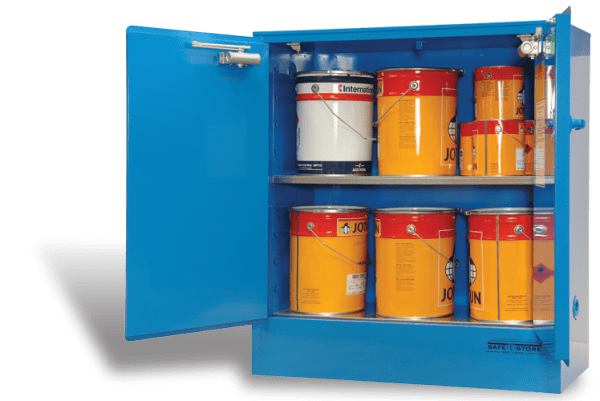 SC1608 Indoor Dangerous Goods Storage Cabinets open SC1608 Indoor Dangerous Goods Storage Cabinets open