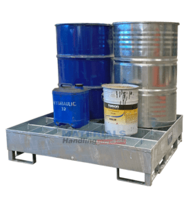 SLR4 Racking Spill Bin with drums 1 SLR4 Racking Spill Bin with drums 1