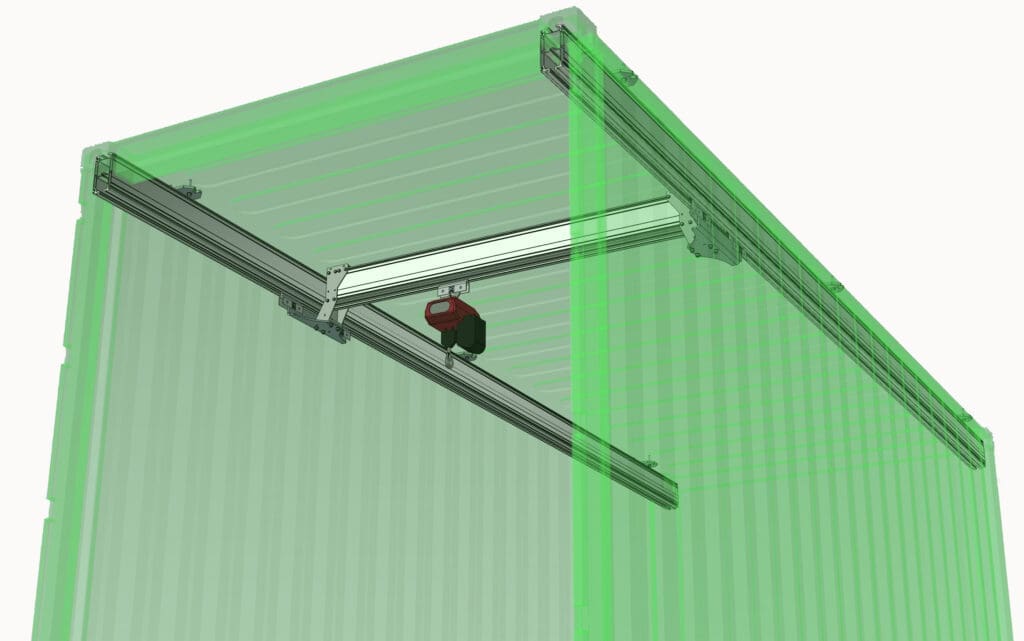 Shipping container crane MechRail system SCRS (6A) Shipping container crane MechRail system SCRS (6A)