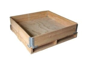 SPCS Pallet collar on timber pallet SPCS Pallet collar on timber pallet