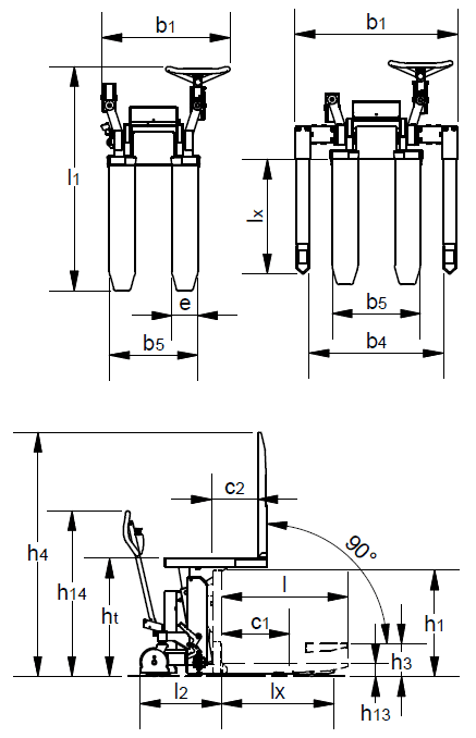 Stillage Bin Tilter dimensions 1 Stillage Bin Tilter dimensions 1