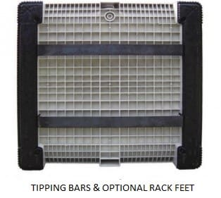 Tipping bars and rack feet Tipping bars and rack feet