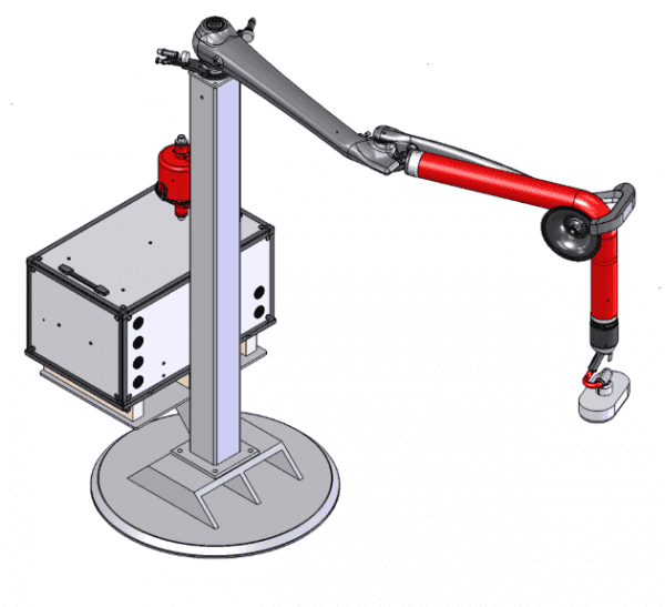 Vaculex Jib Mounted ParceLift with MobiDisc baseplate Vaculex Jib Mounted ParceLift with MobiDisc baseplate