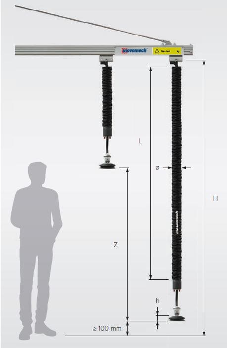 Vacuum Tube Lifter Easyhand pro diagram