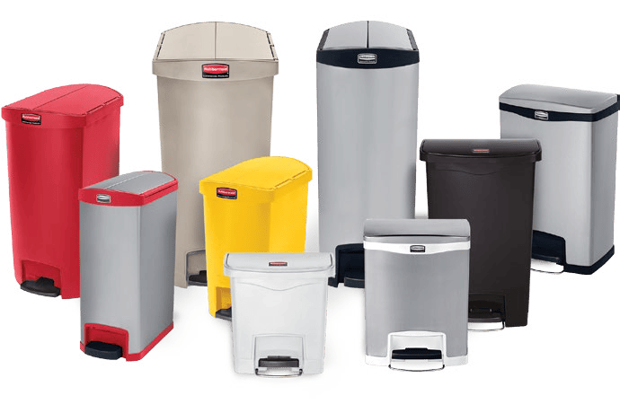Waste Containers with Foot Pedal Slim Jim